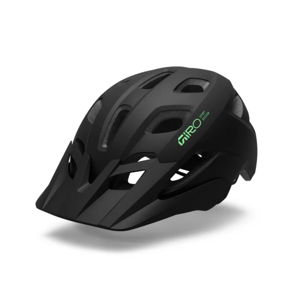 Giro Fixture II Youth MIPS, matte black/vivid green, UY 50-57